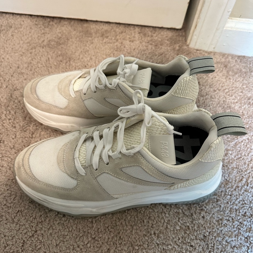 P448 Cream Sneakers